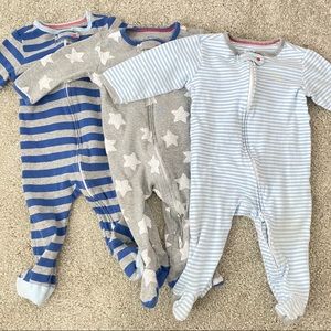 Bundle of 3 Cat & Jack Sleepers size 6-9M